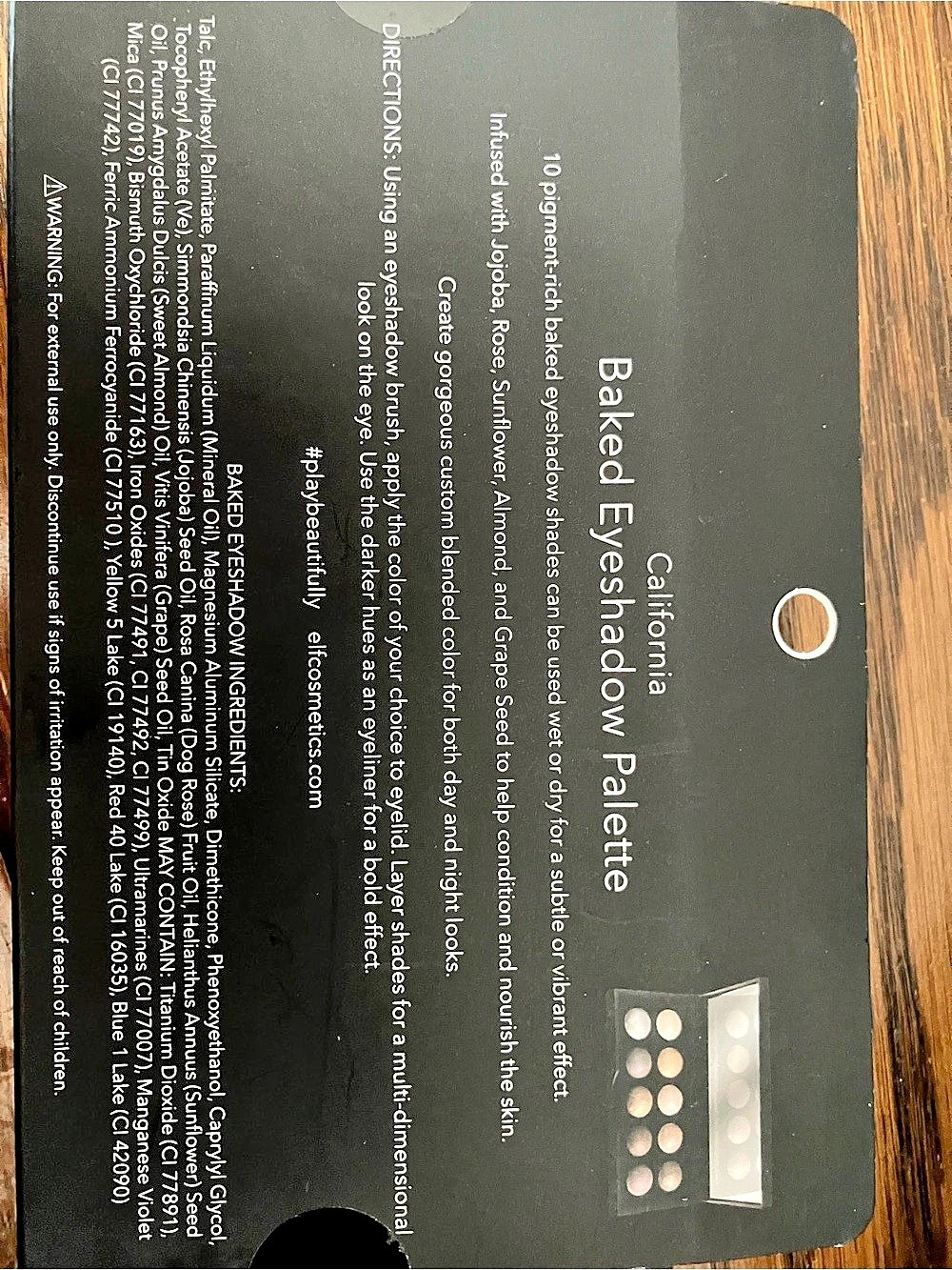 e.l.f. California Baked Eyeshadow Palette. Brown & Pink - Picture 2 of 2